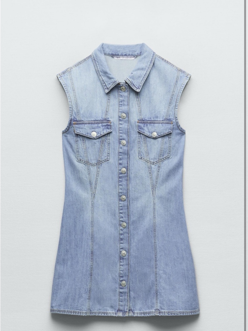 Zara denim mini dress